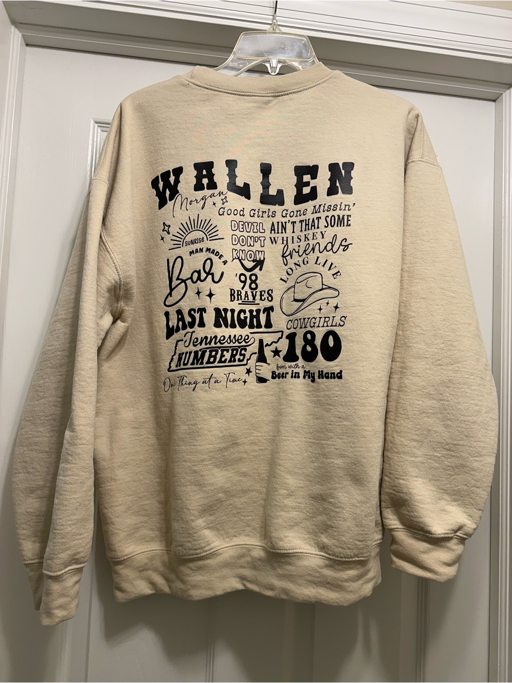 Morgan Wallen Crewneck Sweatshirt Size Large